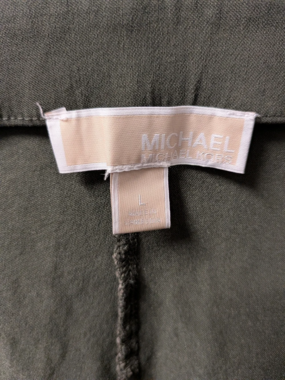 Michael Kors Olive Green Slim Tapered Pants